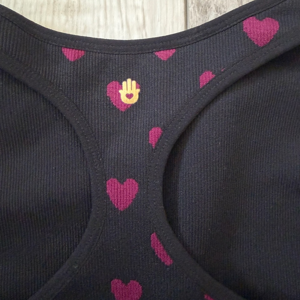 NWT Spiritual Gangster xs/s Rosaline Hearts Highneck Jacquard bra - Picture 7 of 8